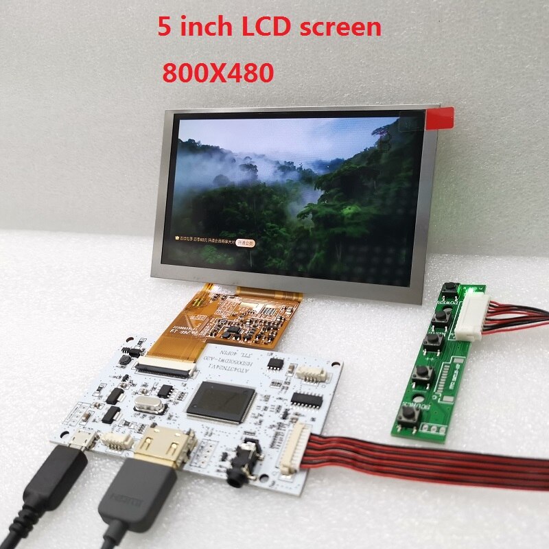 5 ġ 800x480 ȭ ÷ LCD Ʈѷ ̹  TTL40pin, HJ050NA-01I LCD ȭ ÷ ⿡ 